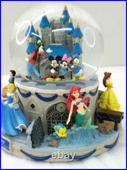 Disney Magical Moments Rotating Glitter Snowglobe Music Box When You Wish Upon A