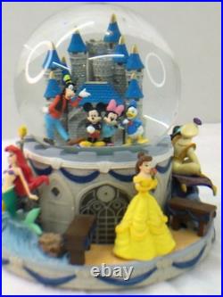 Disney Magical Moments Rotating Glitter Snowglobe Music Box When You Wish Upon A
