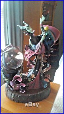 Disney Maleficent And Dragon Sleeping Beauty Villians Snow Globe Figurine Coa