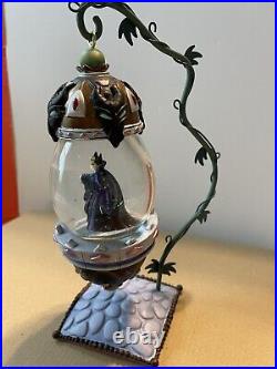 Disney Maleficent Delicate Hanging Snow Globe on Vine Stand Collectors Item NIB