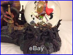 Disney Maleficent Sleeping Beauty Dragon Fire Snowglobe Lite-up