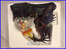 Disney Maleficent Sleeping Beauty Dragon Fire Snowglobe Lite-up