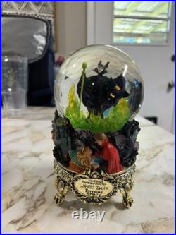 Disney Maleficent Sleeping Beauty Snow Globe Master of Animation Marc Davis