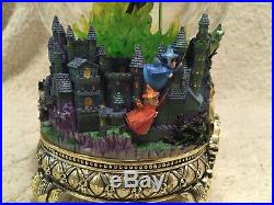 Disney Maleficent Sleeping Beauty Snow globe, Masters of Animation, Lights Up