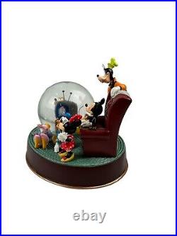 Disney Mickey And Friends TV TIME Snow globe When You Wish Upon A Star WithBox