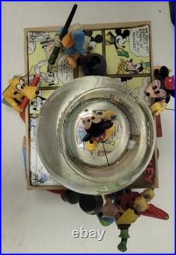 Disney Mickey& Friends Comic Strip Artists Mickey Mouse March Snow Globe RARE