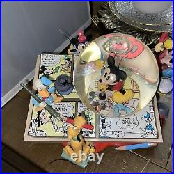 Disney Mickey& Friends Comic Strip Artists Mickey Mouse March Snow Globe RARE