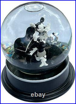 Disney Mickey & Minnie Piano Music Box Snow Globe Original Anniversary Edition