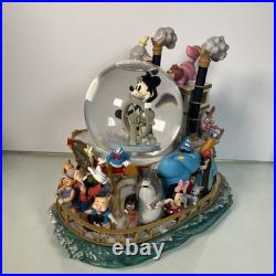 Disney Mickey Mouse 75th Anniversary Steamboat Musical Snow Globe Some Broken Pc Disney Mickey Mouse 75th Anniversary Steamboat Musical Snow Globe Some Broken Pc