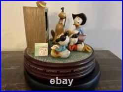 Disney Mickey Mouse Club 50th Anniversary Snow globe Rare Donald Duck