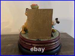Disney Mickey Mouse Club 50th Anniversary Snow globe Rare Donald Duck