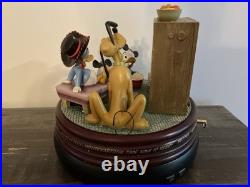 Disney Mickey Mouse Club 50th Anniversary Snow globe Rare Donald Duck