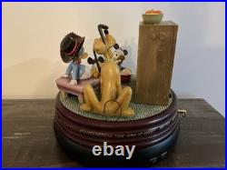 Disney Mickey Mouse Club 50th Anniversary Snow globe Rare Donald Duck