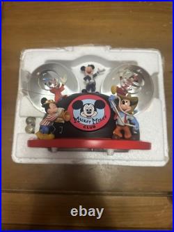 Disney Mickey Mouse Club Musical Snow Globe Mickey Mouse March Original Package Disney Mickey Mouse Club Musical Snow Globe Mickey Mouse March Original Package
