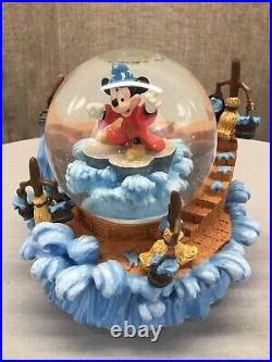 Disney Mickey Mouse Fantasia Musical Snow Globe