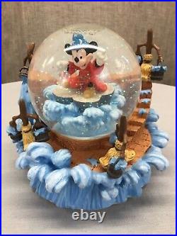 Disney Mickey Mouse Fantasia Musical Snow Globe