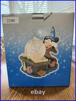 Disney Mickey Mouse Fantasia Musical Snow Globe SORCERER'S APPRENTICE NIB
