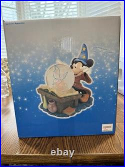 Disney Mickey Mouse Fantasia Musical Snow Globe SORCERER'S APPRENTICE NIB