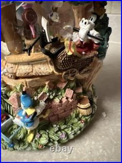 Disney Mickey Mouse Silly Symphonies Band Concert Double Snow Globe #95214