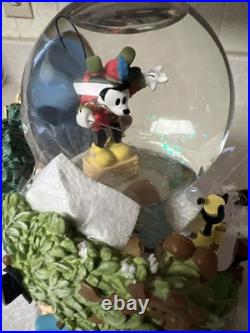 Disney Mickey Mouse Silly Symphonies Band Concert Double Snow Globe #95214
