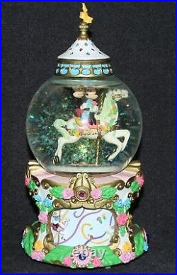 Disney Mickey Mouse Water Snow Globe Musical Carousel Waltz