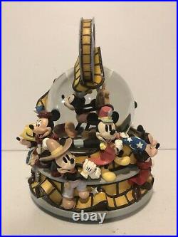 Disney Mickey Through the Years Mickey Mouse March Snow Globe Film Ears Rare