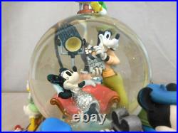 Disney Mickey and His Friends Silver Screen Debut Snow Globe Collectible Rare