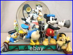 Disney Mickey and His Friends Silver Screen Debut Snow Globe Collectible Rare