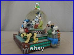 Disney Mickey and His Friends Silver Screen Debut Snow Globe Collectible Rare