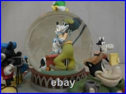 Disney Mickey and His Friends Silver Screen Debut Snow Globe Collectible Rare