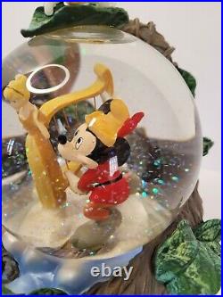 Disney Mickey and the Beanstalk Music Box Snowglobe Plays Funiculi Funicula