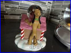 Disney Micky And Friends Deck The Halls Gingerbread House Snow-Globe Rare