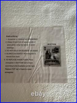 Disney Micky And Friends Deck The Halls Gingerbread House Snow-Globe Rare