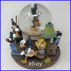 Disney Minnies Yoo Hoo MUSICAL SnowGlobe Mickey, Donald, Goofy, Pluto