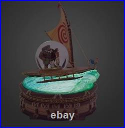 Disney Moana Maui, PUA, Pig HEI HEI Light Up Musical Snow Globe
