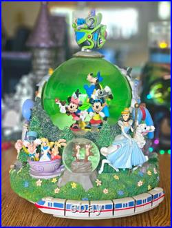 Disney Monorail Snow Globe with Mickey & Minnie all Characters