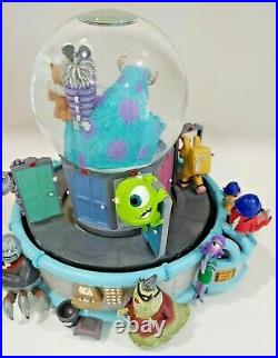 Disney Monster's Inc Musical Monstropolis Snow Globe Snowglobe Mike Sully & Boo