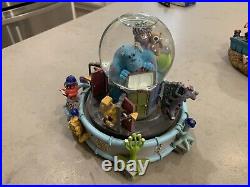 Disney Monsters Inc. Musical Monstropolis Glitter Globe Mike, Sully & Boo