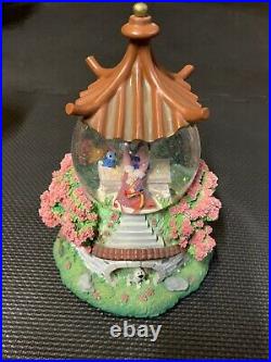 Disney Mulan & Mushu Reflections Musical Snow Globe Retired And Rare