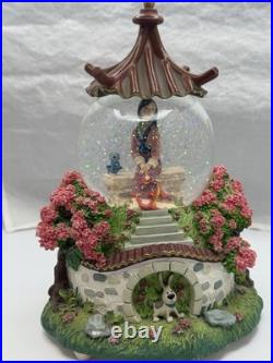 Disney Mulan Snow Globe Music Box Discontinued'Reflections' (Working)