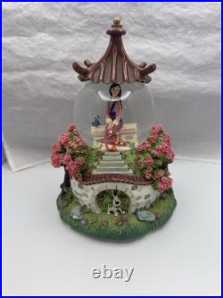 Disney Mulan Snow Globe Music Box Discontinued'Reflections' (Working)