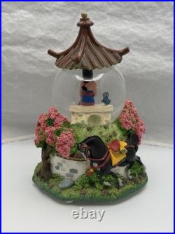Disney Mulan Snow Globe Music Box Discontinued'Reflections' (Working)