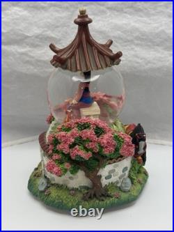 Disney Mulan Snow Globe Music Box Discontinued'Reflections' (Working)