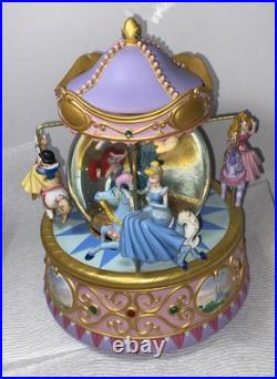Disney Multi Princess Carousel Snow Globe So This Is Love 1948 Walt Disney