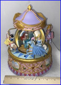 Disney Multi Princess Carousel Snow Globe So This Is Love 1948 Walt Disney