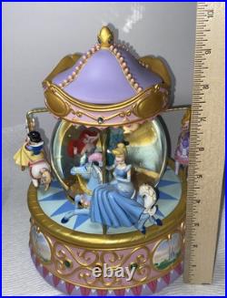 Disney Multi Princess Carousel Snow Globe So This Is Love 1948 Walt Disney