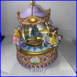 Disney Multi Princess Carousel Snow Globe So This Is Love 1948 Walt Disney