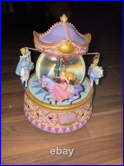 Disney Multi Princess Carousel Snow Globe So This Is Love 1948 Walt Disney RARE