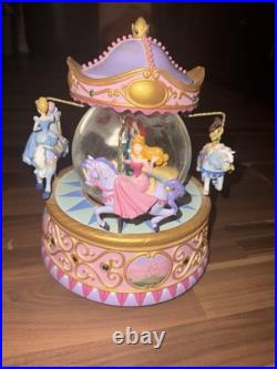 Disney Multi Princess Carousel Snow Globe So This Is Love 1948 Walt Disney RARE