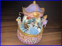 Disney Multi Princess Carousel Snow Globe So This Is Love 1948 Walt Disney RARE